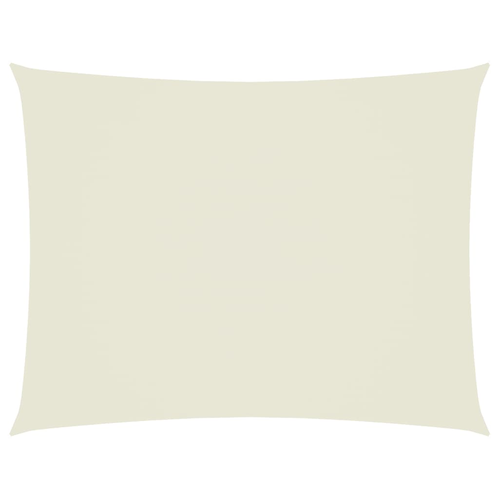 Vidaxl Sun Shade Rectangular 5x7 M Tessuto Oxford Crème Colorato