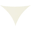 Vidaxl Sun Shade Triangular 2.5x2.5x3.5 M Oxford Fabric Crème -lorato