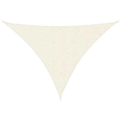 Vidaxl Sun Shade Triangular 5x5x6 M Tessuto Oxford Crème Colorato