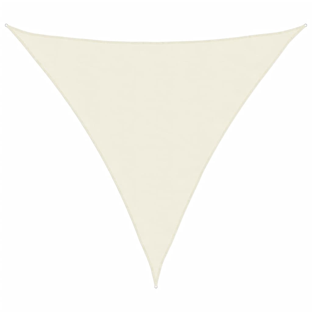 Vidaxl Sun Shade Triangular 6x6x6 M in tessuto Oxford Crème colorato