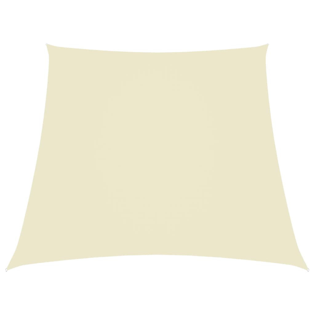 Vidaxl Zonnezeil Trapezium 2 4x3 M Oxford Fabric Cream -Coled