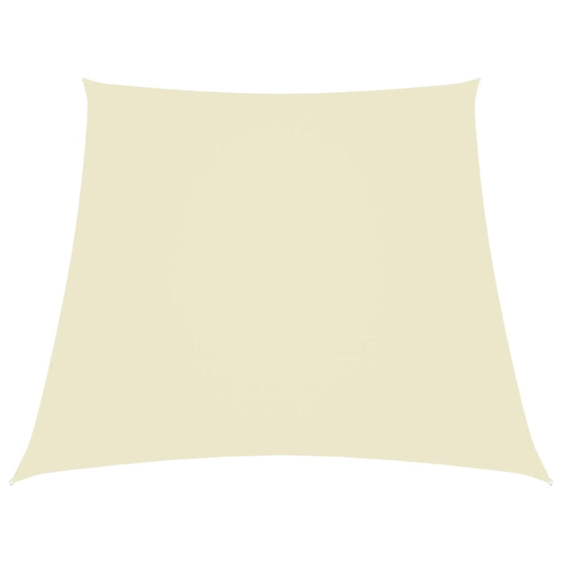 Vidaxl Zonnezeil Trapezium 2 4x3 M Oxford Fabric Cream -Coled