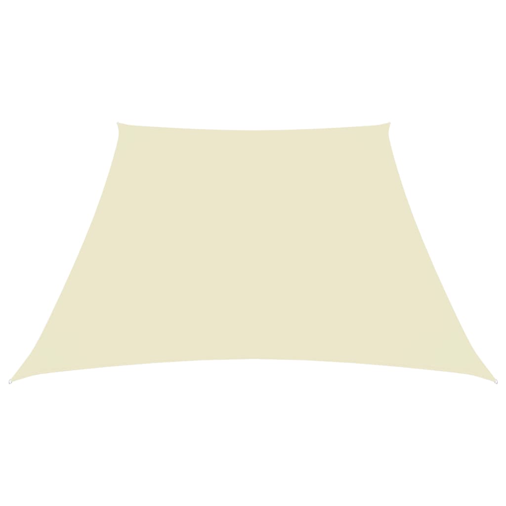 Vidaxl Zonnezeil Trapezium 2 4x3 M Oxford Fabric Cream -Coled