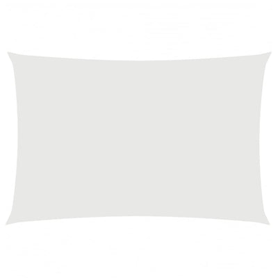 Vidaxl Sun Shade Rectangular 2x4 M Tessuto Oxford bianco