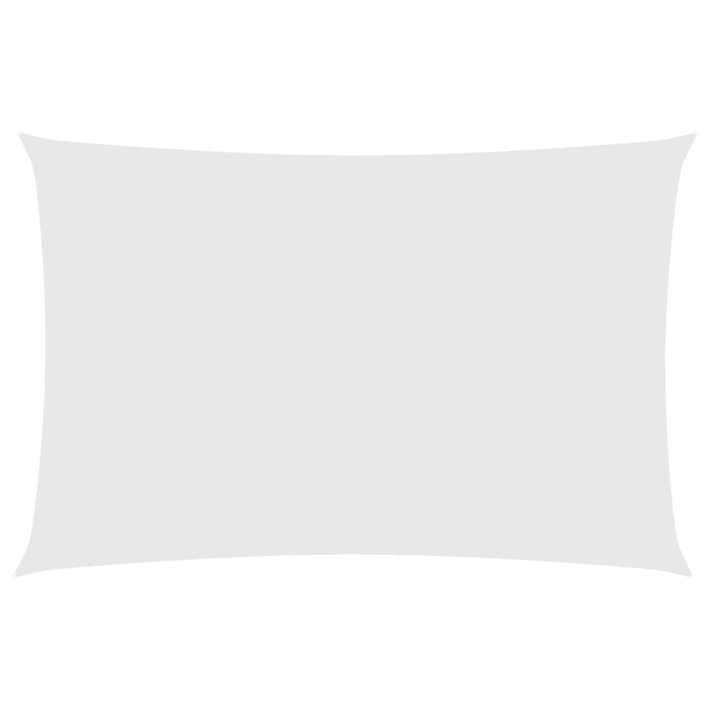 Vidaxl Sun Shade Rectangular 2x4 M Tessuto Oxford bianco