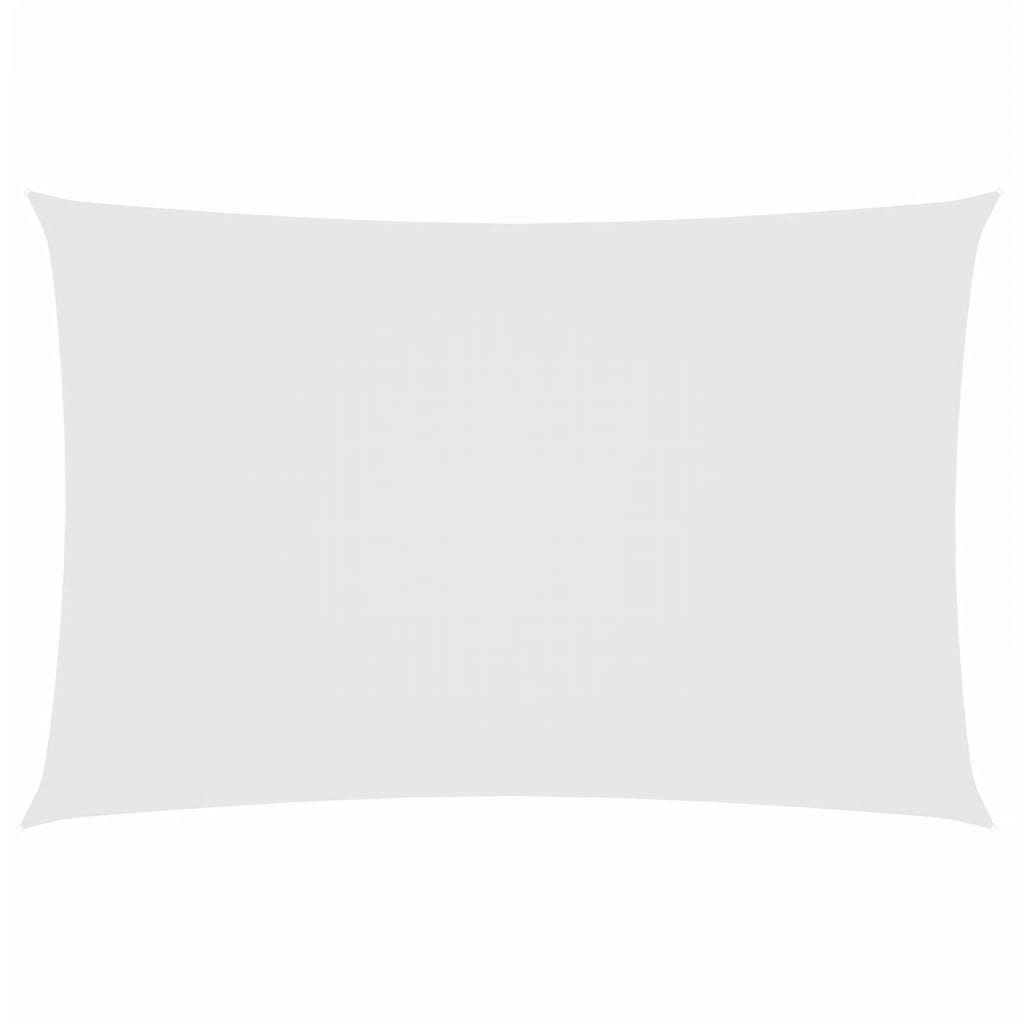 Vidaxl Sun Shade Rectangular 2x5 M Tessuto Oxford bianco