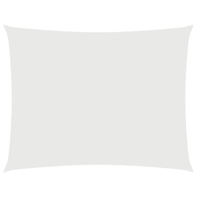 Vidaxl Sun Shade Rectangular 3x6 M Tessuto Oxford bianco
