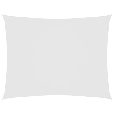 Vidaxl Sun Shade Rectangular 5x6 M Tessuto Oxford bianco