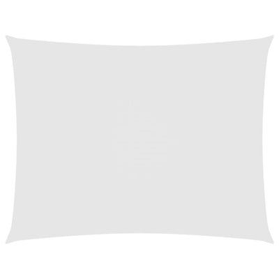 Vidaxl Sun Shade Rectangular 5x7 M tessuto Oxford bianco