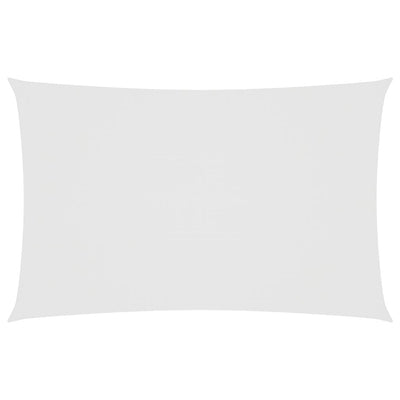 Vidaxl Sun Shade Rectangular 5x8 M Tessuto Oxford bianco