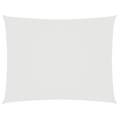 Vidaxl Sun Shade Rectangular 6x7 M tessuto Oxford bianco
