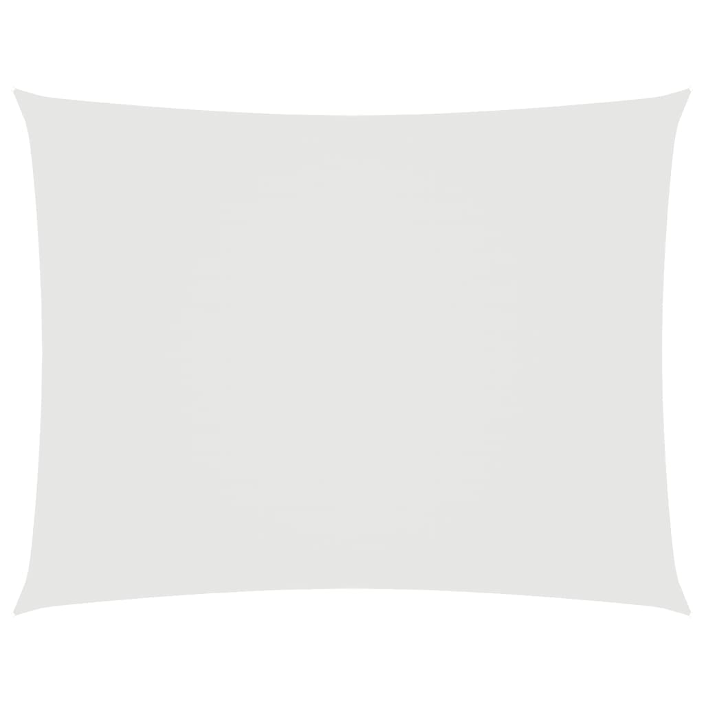 Vidaxl Sun Shade Rectangular 6x7 M tessuto Oxford bianco