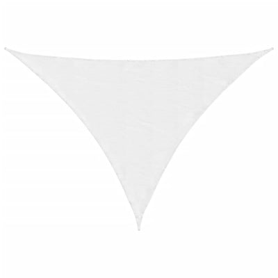 Vidaxl Sun Shade Triangular 3x4x5 M tessuto Oxford bianco