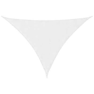 Vidaxl Sun Shade Triangular 3.5x3.5x4.9 M tessuto Oxford bianco