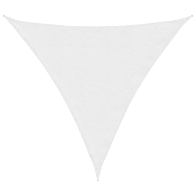Vidaxl Sun Shade Triangular 5x5x5 M tessuto Oxford bianco