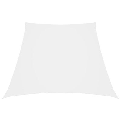 Vidaxl Zonnezeil Trapezium 2 4x3 M tessuto Oxford bianco