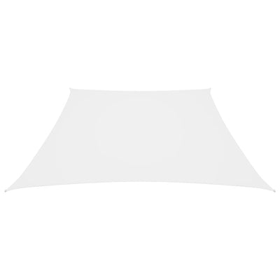 Vidaxl Zonnezeil Trapezium 2 4x3 M tessuto Oxford bianco