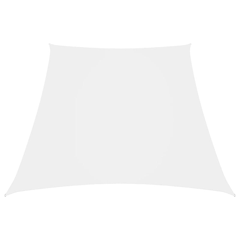 Trapecio Vidaxl Zonnezeil 3 5x4 M Oxford Fabric White