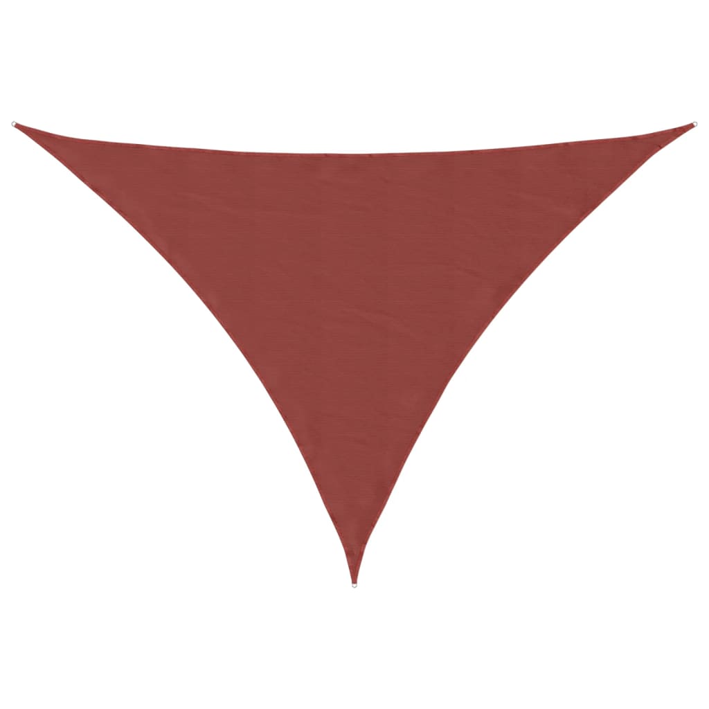 Toldo vidaxx triangular 2,5x2,5x3,5m tela oxford terracota