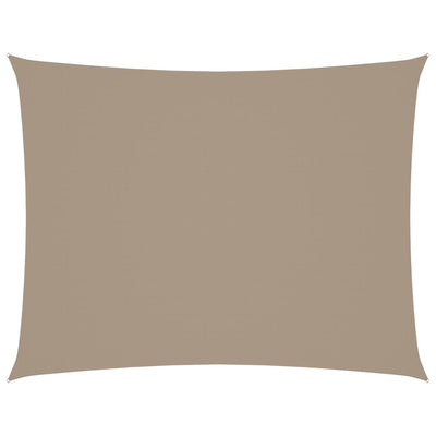 Vidaxl Sun Shade Rectangular 2x3 M Tessuto Oxford Taupe