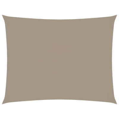 Vidaxl Sun Shade Rectangular 2,5x3,5 M tessuto Oxford Taupe