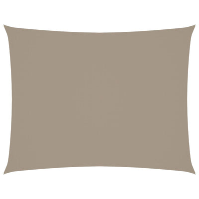 Vidaxl Sun Shade Rectangular 2,5x4 M tessuto Oxford Taupe
