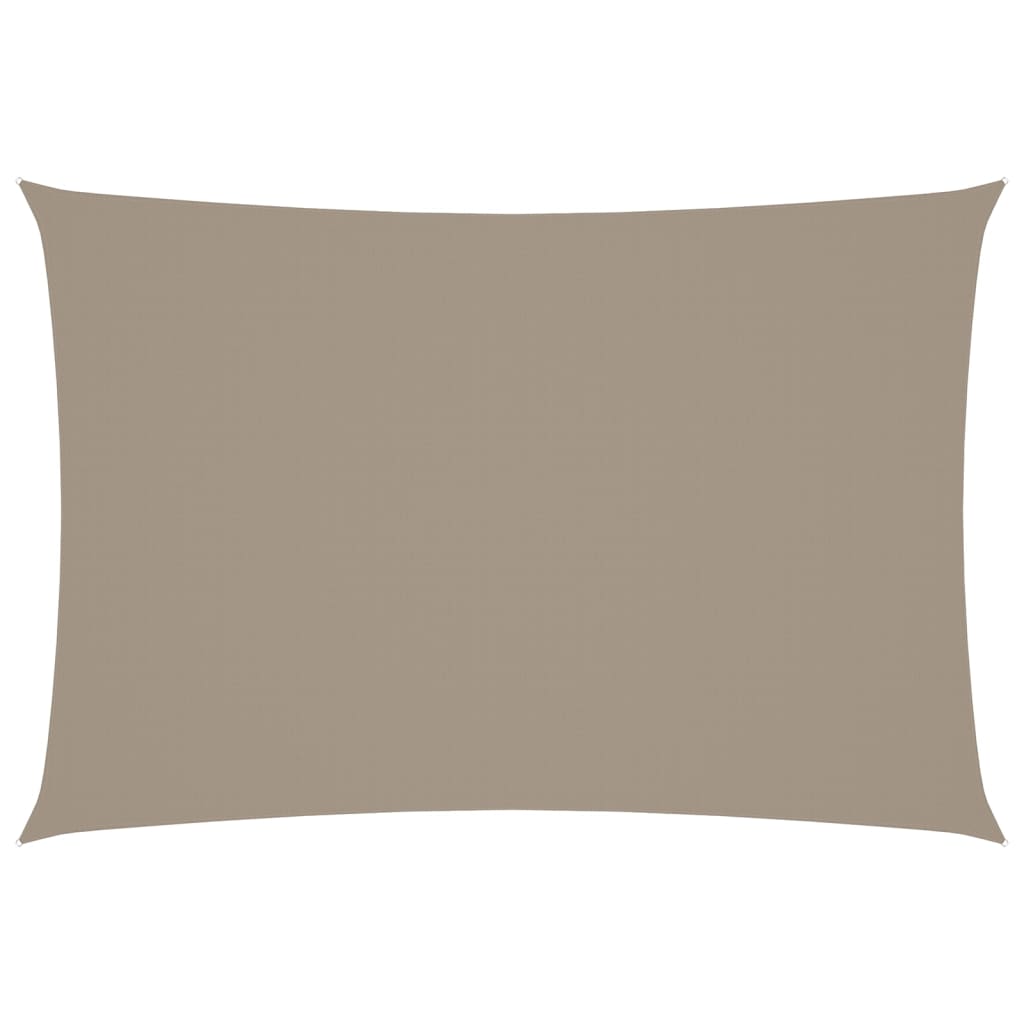 Vidaxl Sun Shade Rectangular 2,5x4,5 M tessuto Oxford Taupe