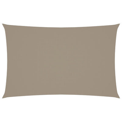 Vidaxl Sun Shade Rectangular 2,5x5 M Tessuto Oxford Taupe