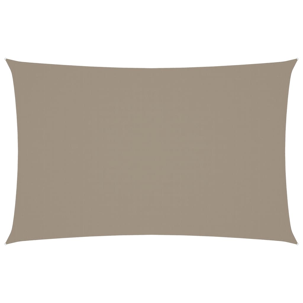 Vidaxl Sun Shade Rectangular 2,5x5 M Tessuto Oxford Taupe