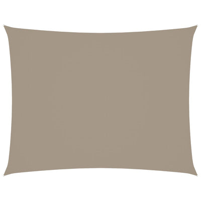 Vidaxl Sun Shade Rectangular 3x4 M Tessuto Oxford Taupe