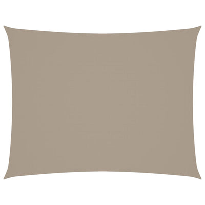 Vidaxl Sun Shade Rectangular 3x4,5 M Tessuto Oxford Taupe