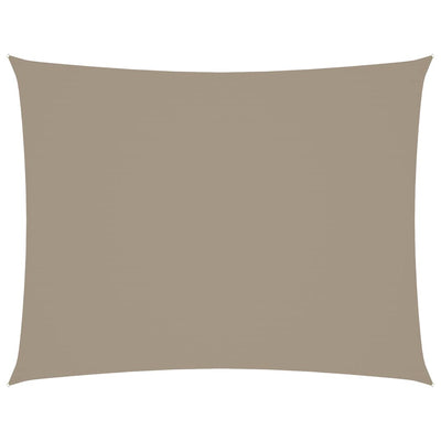 Vidaxl Sun Shade Rectangular 3x6 M Tessuto Oxford Taupe