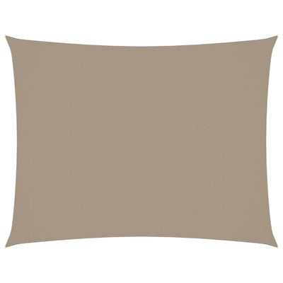 Vidaxl Sun Shade Rectangular 3,5x5 M tessuto Oxford Taupe