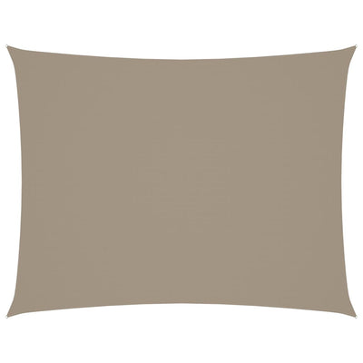 Vidaxl Sun Shade Rectangular 4x5 M Tessuto Oxford Taupe