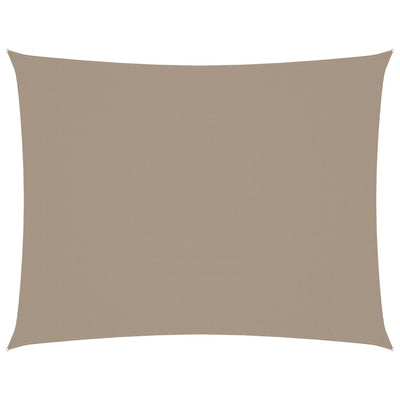 Vidaxl Sun Shade Rectangular 4x6 M Tessuto Oxford Taupe