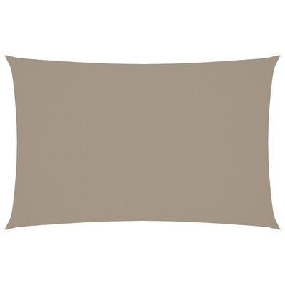 Vidaxl Sun Shade Rectangular 4x7 M Tessuto Oxford Taupe