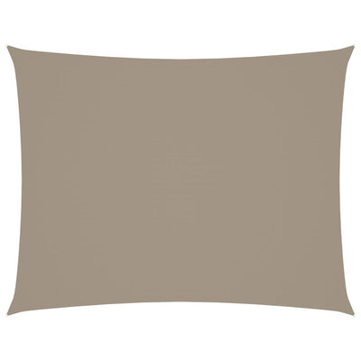 Vidaxl Sun Shade Rectangular 5x6 M Tessuto Oxford Taupe