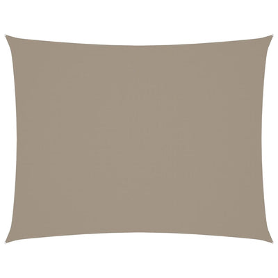 Vidaxl Sun Shade Rectangular 5x7 M Tessuto Oxford Taupe