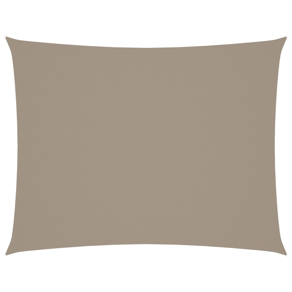 Vidaxl Sun Shade Rectangular 5x7 M Tessuto Oxford Taupe