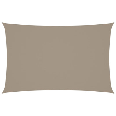 Vidaxl Sun Shade Rectangular 5x8 M Tessuto Oxford Taupe