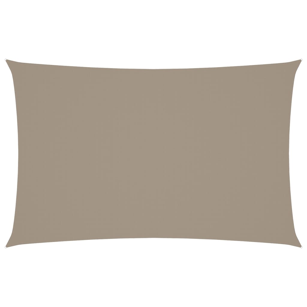 Vidaxl Sun Shade Rectangular 5x8 M Tessuto Oxford Taupe