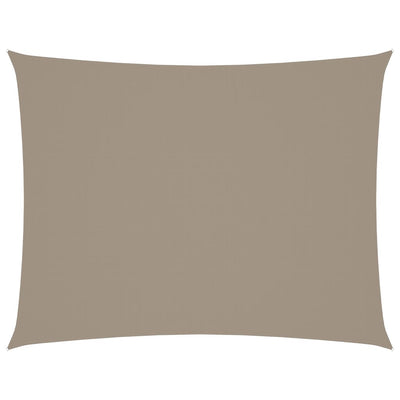 Vidaxl Sun Shade Rectangular 6x7 M Tessuto Oxford Taupe