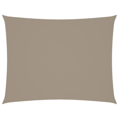 Vidaxl Sun Shade Rectangular 6x8 M Tessuto Oxford Taupe