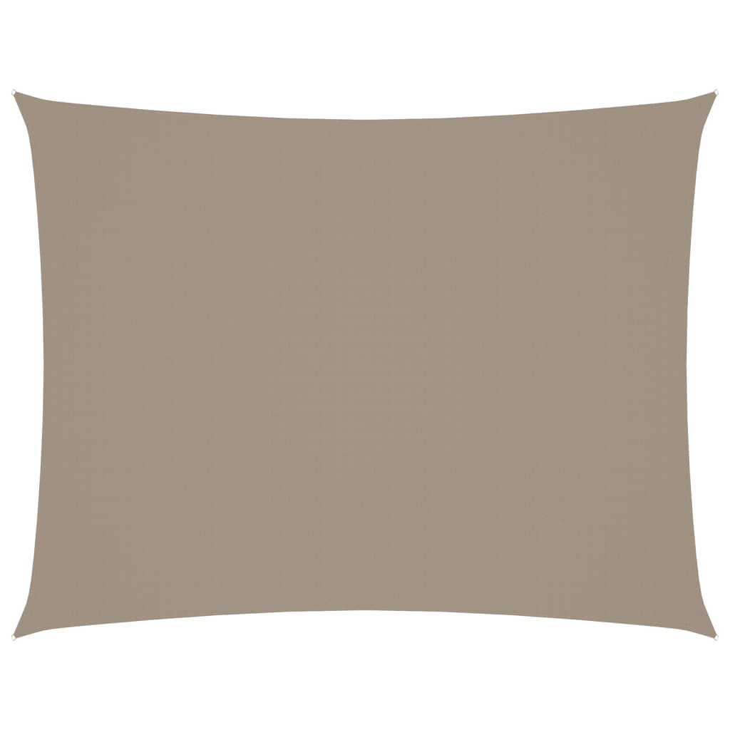 Vidaxl Sun Shade Rectangular 6x8 M Tessuto Oxford Taupe