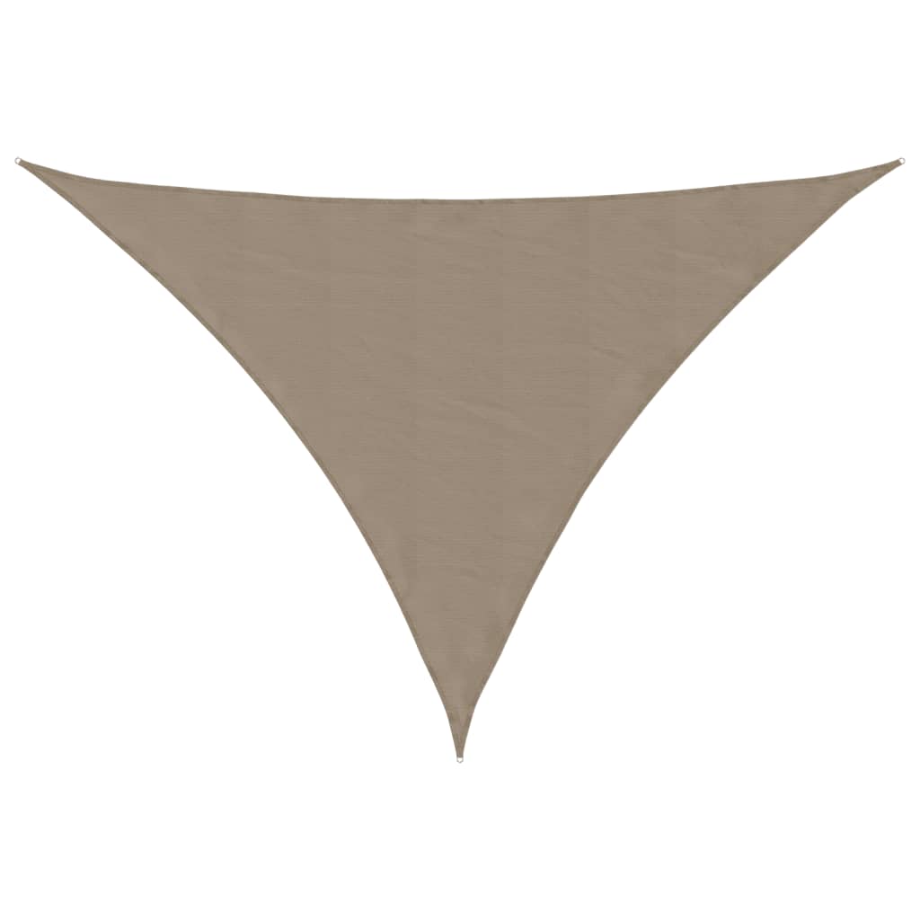 Vidaxx toldo triangular 3x4x4 m tela oxford color topo