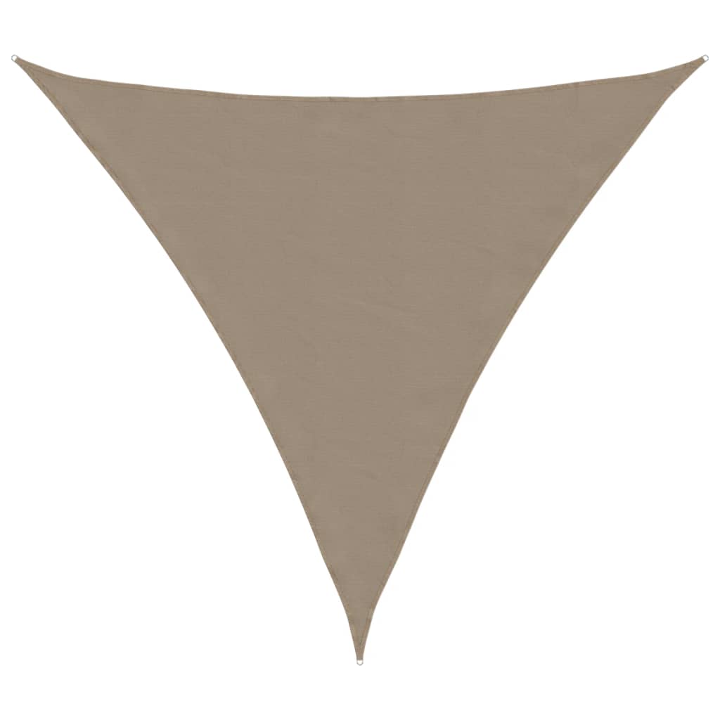 Toldo vidaxx triangular 4,5x4,5x4,5m tela oxford color topo