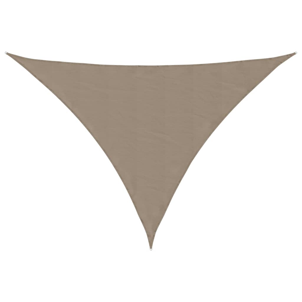 Tenda da sole Vidaxx triangolare 4x5x5 m tessuto oxford tortora