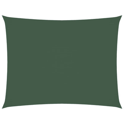 Vidaxl Sun Shade Rectangular 2x3,5 M tessuto Oxford Verde scuro