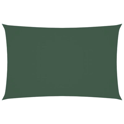 Vidaxl Sun Shade Rectangular 2x5 M Tessuto Oxford Verde scuro