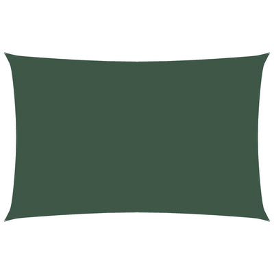 Vidaxl Sun Shade Rectangular 2.5x5 M Tessuto Oxford Verde scuro